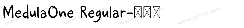 MedulaOne Regular字体转换